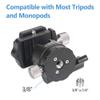 Andoer Cell Phone Tripod Phone Tripod Extendable Selfie Rod Smartphone Tripod Andoer H28S Mini Ball Head 360 Degree Panoramic Low Profile Tabletop Head Monopod Tripod Ballhead Mount with Quick view 4