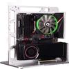 EDIY Case Test Bench Computer Chassis Aluminum Open Air Compatible ATX MATX ITX Motherboard Computer Cooling Vertical Personalized Chassis Silver view 1