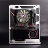 EDIY Case Test Bench Computer Chassis Aluminum Open Air Compatible ATX MATX ITX Motherboard Computer Cooling Vertical Personalized Chassis Silver view 2