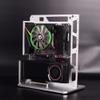 EDIY Case Test Bench Computer Chassis Aluminum Open Air Compatible ATX MATX ITX Motherboard Computer Cooling Vertical Personalized Chassis Silver view 3