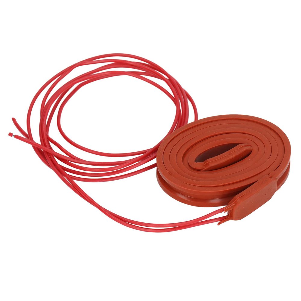 80W Silicone Heating Belt 15 x 2000mm Flexible Oil Pipe Heating Wrap Cable Self Control Temperature Warmer(DC24V)