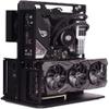 EDIY PC Case Test Bench Computer Chassis Aluminum Open Air Compatible ATX MATX ITX Motherboard Computer Cooling Vertical Personalized Chassis Black view 1