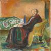 Edvard Munch : Self-Portrait with the Spanish Flu : 1919 : Archival Art Print view 1