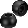 JVC Replacement Silicone Earbuds Earpieces  Set of (6) Ear Tips, Fits Many JVC Models (Medium) - EPFX2MB (Black) view 1