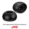JVC Replacement Silicone Earbuds Earpieces  Set of (6) Ear Tips, Fits Many JVC Models (Medium) - EPFX2MB (Black) view 2