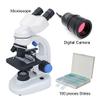 Microscope Kit 2000X Binocular Biological Microscope 2.0MP USB Camera Digital Microscope 100 Pcs Specimen Microscope Lens Adapters (Color : Only) view 4