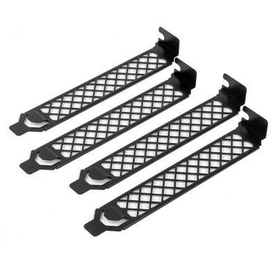 Silverstone Technology AEROSLOTS Gen2 4-Pack Vented Expansion Slot Covers, Black, SST-AEROSLOTS2B