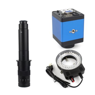 Microscope Kit 13MP FHD 60FPS Microscope Camera C-Mount Lens Industrial Electronic Digital Microscope Microscope Lens Adapters (Color : 300X)