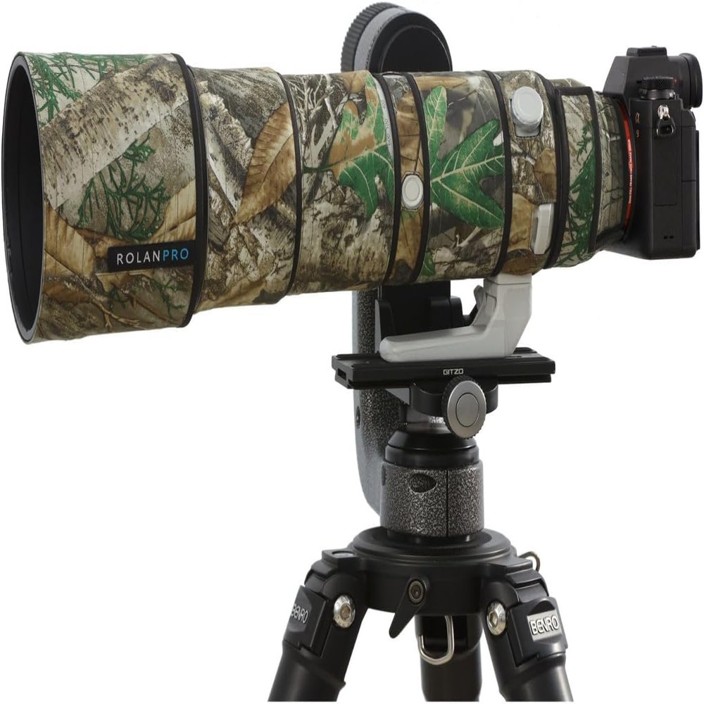 ROLANPRO Waterproof Camouflage Cover for Sony FE 200-600mm F5.6-6.3 G OSS Protective Sleeve Case Clothing Raincover-#27 Jungle camo Waterproof