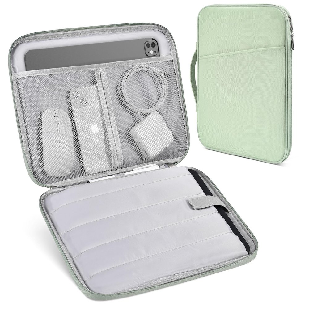 13 inch iPad Case Tablet Sleeve for 2025 13 Inch iPad Pro M5/M4, iPad Air M3&M2, 12.9-in iPad Pro M2&M1 with Magic/Smart Keyboard, Green