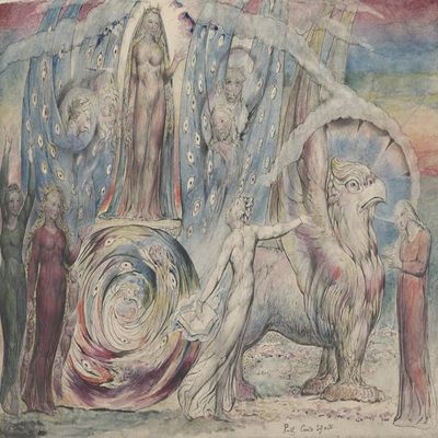 William Blake : Beatrice Addressing Dante from the Car : Archival Art Print