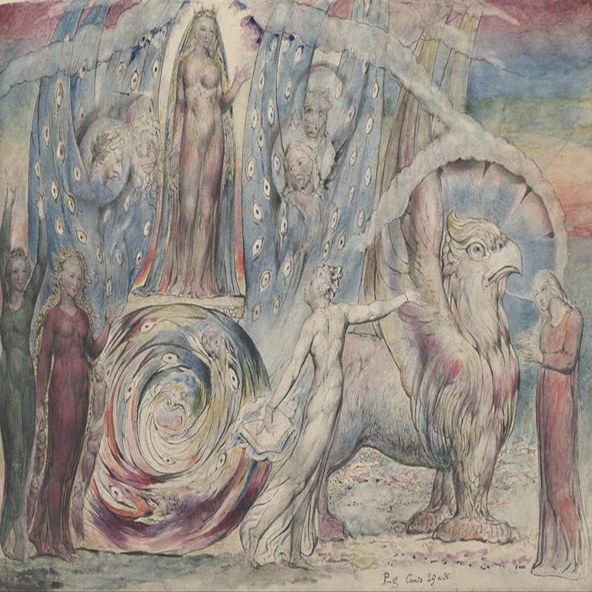 William Blake : Beatrice Addressing Dante from the Car : Archival Art Print