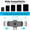 AboveTEK Phone Tablet Stand Holder with Suction Cup Fits 4-11, Large Sticky Pad Tablet Mount on Kitchen Desk Office Window Bathroom Mirror Car Truck Windshield, for iPhone, iPad mini Air Pro(Black) view 3