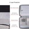 13 inch Surface Sleeve Case for 13-inch New Surface Pro 11th Copilot+PC, Pro 10/9/8/X, Shockproof Protective Padded Carrying Travel Bag, Black view 4