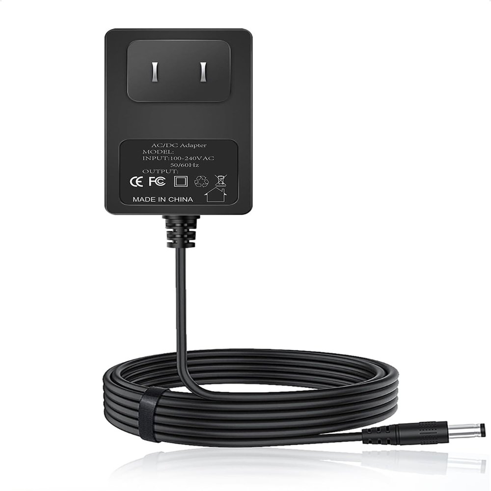 12V AC DC Adapter Charger Compatible with Sunpin, Sylvania, Philips, Craig, Cooau, DBPower, YOTON, ieGeek, Synagy, Wonnie, Ematic Portable DVD Players.