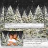 10x6.5ft Outdoor Christmas Tree Theme Photography Background Christmas Snow at Night Backdrop for Family Festival Decorations Photo Studio Props view 4
