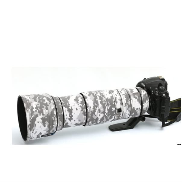 ROLANPRO Lens Cover Camouflage Rain Cover for Nikon AF-S 200-500mm f/5.6E FL ED VR Camera Lens Protection Sleeve Case-#UCP Waterproof