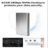 ACASIS 40Gbps M.2 NVMe SSD Enclosure, Tool Free Installation, NVMe Enclosure for M1/M2/ Pro/Max,Compatible with USB4/3.2/3.1/3.0/2.0, Support 2280/2260/2242/2230 B+M M-Key (TBU401) view 2