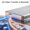 ACASIS 40Gbps M.2 NVMe SSD Enclosure, Tool Free Installation, NVMe Enclosure for M1/M2/ Pro/Max,Compatible with USB4/3.2/3.1/3.0/2.0, Support 2280/2260/2242/2230 B+M M-Key (TBU401) view 3
