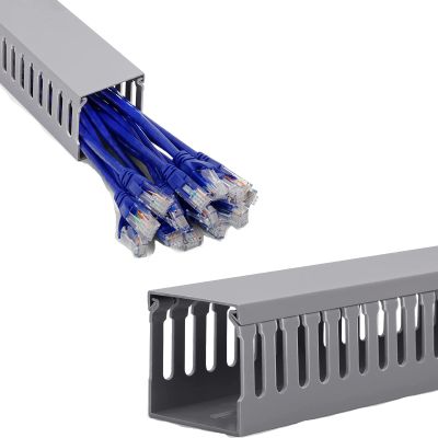 ZhiYo 3x3in Cable Raceway Gray & 2x2in Cable Raceway Gray