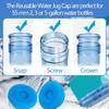 3 & 5 Gallon Water Jug Cap Reusable - Water Bottle Caps Fits 55mm Bottles,Silicone Non- Spill Lids for Anti-Splash (6 Pack) view 2