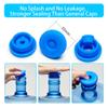 3 & 5 Gallon Water Jug Cap Reusable - Water Bottle Caps Fits 55mm Bottles,Silicone Non- Spill Lids for Anti-Splash (6 Pack) view 4