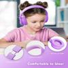 NIVAVA Wired Headphones with Microphone, K16 On-Ear Headphones for Kids with 3.5MM Jack, Foldable Stereo Bass Headphones for Teens School Amazon Kindle, Fire, Chromebook, Tablet(Purple Pink) view 4