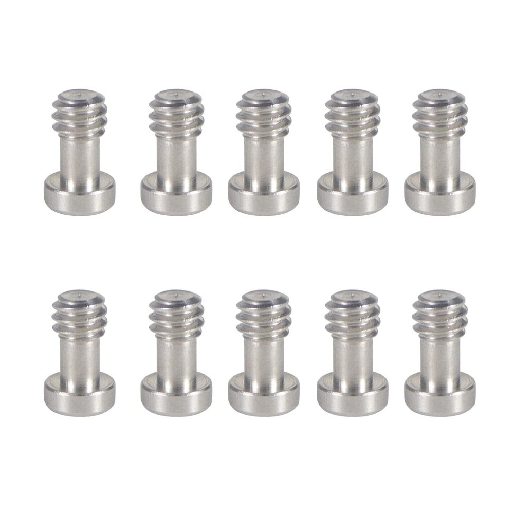 BGNing 1/4"-20 Socket Cap Screws, Allen Socket Drive, for DSLR Camera Tripod Quick Release Plate Rig Screw Photo Studio Accessories (10pcs)
