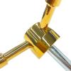 WAH LIN PARTS 3 Spoke Gun Safe Handle Replacement, Gold Finish Heavy-Duty Handle for Safe Box, Gun Safes, Vault Doors, Gun Safes,Fireproof safes and Vault Doors view 3