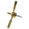 WAH LIN PARTS 3 Spoke Gun Safe Handle Replacement, Gold Finish Heavy-Duty Handle for Safe Box, Gun Safes, Vault Doors, Gun Safes,Fireproof safes and Vault Doors view 4