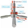 WAH LIN PARTS 3 Spoke Gun Safe Handle Replacement, Chrome Ziny Alloy Heavy Duty Handle for Safe Box, Gun Safes, Vault Doors, Fireproof safes and Vault Doors view 2