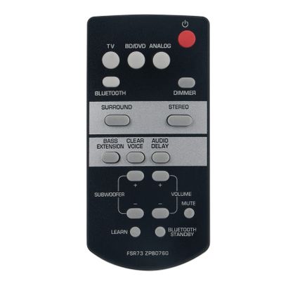AIDITIYMI FSR73 ZP80760 Replacement Remote Compatible with Yamaha Front Surround System ATS-1050 YAS-105 & SRT-700 TV Speaker Base