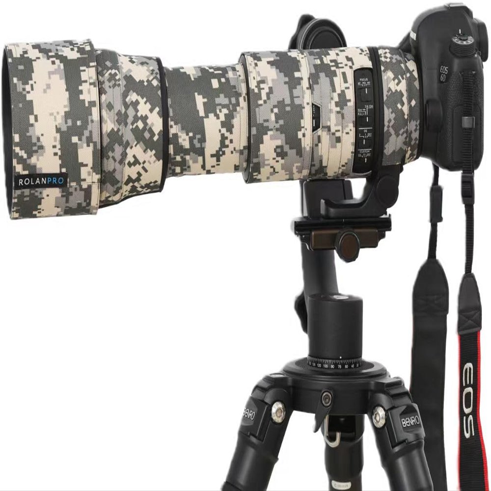 ROLANPRO Lens Camouflage Cover for Sigma 150-600mm F5-6.3 DG OS HSM Contemporary Lens Protective Sleeve Case-#UCP Waterproof