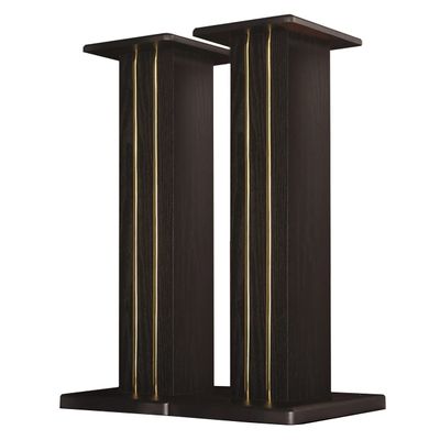 Audio Stand Height 30~90cm Wood Speaker Stands, 1 Pair Audio Stand, Stands for HiFi Bookshelf Box Speakers Enhanced Audio Listening Experience for Home Theaters (Color : Black, Size : 23 * 30 * 70cm)