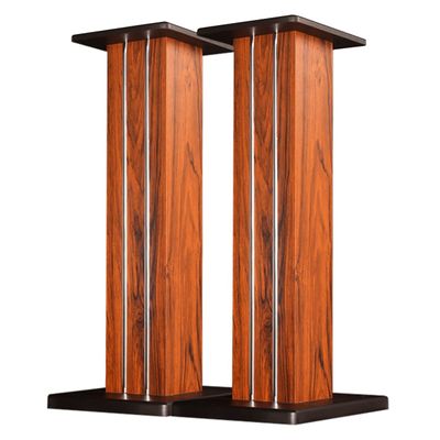 Audio Stand Bookshelf Speaker Shelf Living Room Audio Stand Floor Surround Sound Stand Sturdy Wooden Studio Speaker Stand Desktop Audio Rack (Color : Brown, Size : 23 * 30 * 60cm)