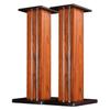 Audio Stand Bookshelf Speaker Shelf Living Room Audio Stand Floor Surround Sound Stand Sturdy Wooden Studio Speaker Stand Desktop Audio Rack (Color : Brown, Size : 23 * 30 * 60cm) view 1