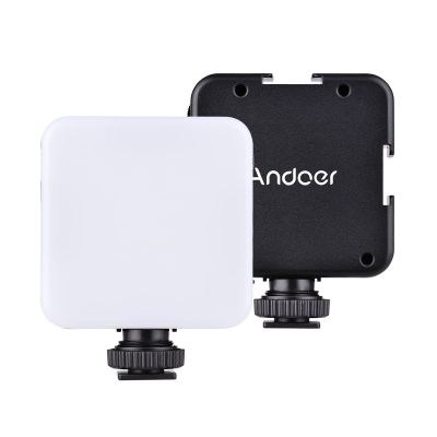 Andoer 42LED Ultra Bright LED Video Photography Light 42pcs Lamp Beads Color Temperature 6000K Brightness Stepless Dimmable with Cold Shoe Stand