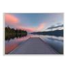 Stupell Industries Serene Lake Dock Quiet Pink Sunrise Reflection, Design by Jeff Poe Photography view 1