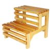 DASHADAO Ladder Stool Solid Wood Moisture Proof Durable No Need to Install Change The Shoe Bench, 2-Step Ladder (Size : 39x42x38cm) view 1
