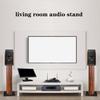 Audio Stand Bookshelf Speaker Shelf Living Room Audio Stand Floor Surround Sound Stand Sturdy Wooden Studio Speaker Stand Desktop Audio Rack (Color : Brown, Size : 23 * 30 * 90cm) view 2