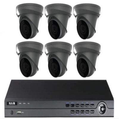 8Channel Includes Six 4MP Turrets Security Camera IP KIT (BCS224-XD/U-G)