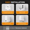 Bangcheer-Wall Mount for TP-Link, Deco X10 X20 X60 X50 X55 WiFi 6 Wall Mount Bracket with Cable Organizer Home Mesh WiFi System, Sturdy Bracket Holder Space Saving TP-Link Router Wall Holder(2Pack) view 4