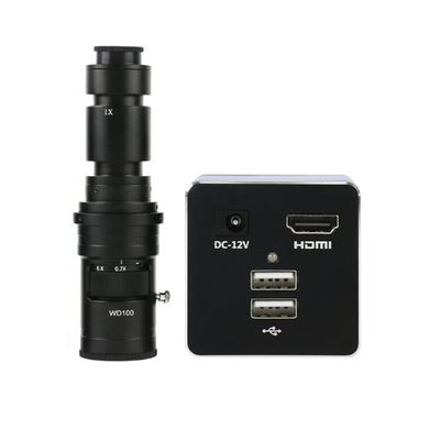 5.0MP HD 1080P Phone PCB Soldering Measurement Video Microscope Camera & 500X C-Mount Lens
