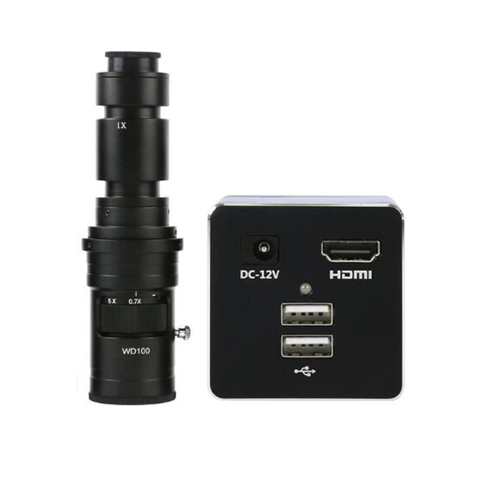 5.0MP HD 1080P Phone PCB Soldering Measurement Video Microscope Camera & 500X C-Mount Lens