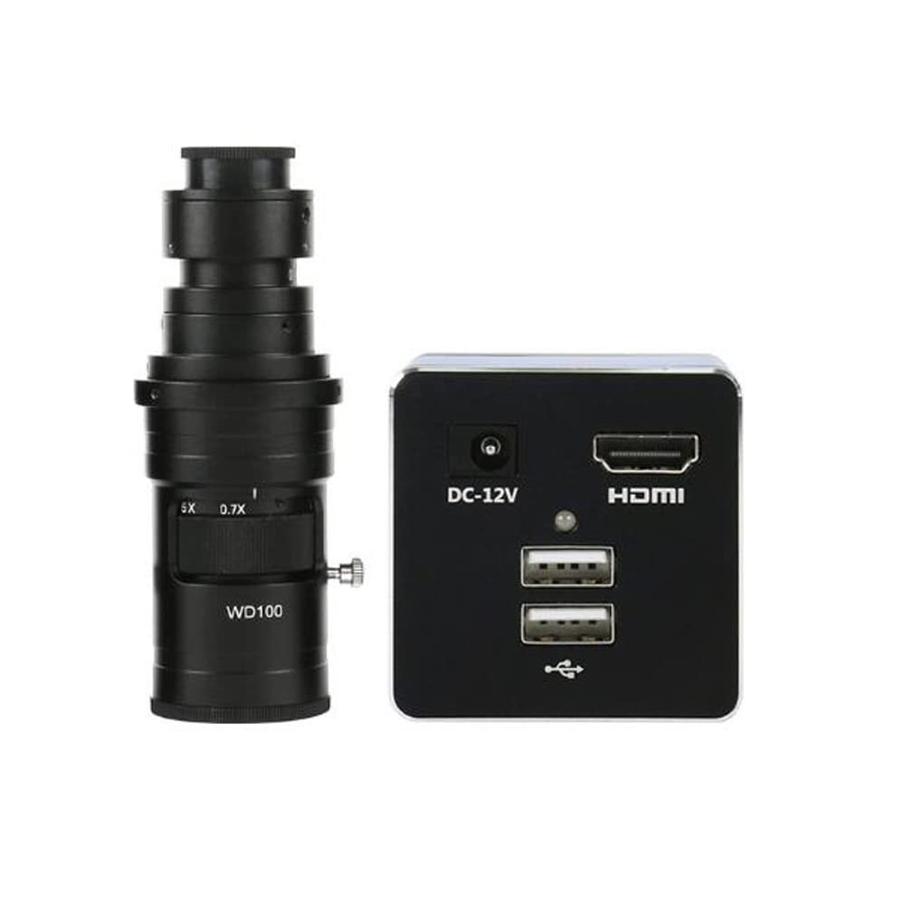 5.0MP HD 1080P Phone PCB Soldering Measurement Video Microscope Camera & 200X C-Mount Lens