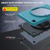 QANXGOG Case for Samsung Galaxy Tab A7 Tablet Case 10.4 Inch 2020(SM-T500/T505/T507), Shockproof Cover with S-Pen Holder + 360 Swivel Kickstand + Hand Strap,Blue view 2