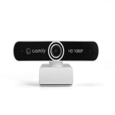 Camify C920 HD Webcam, Full HD 1080P/30fps Video Calling, Clear Stereo Audio, Auto Light Correction, Built-in Mic, Compatible with Microsoft, Microsoft Teams, Mac OS, Zoom, Skype, Google Chrome