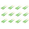SpeedyFiberTX 12-Pack 250 Feet SC/A to SC/A 3.0mm Simplex Yellow Riser OFNR Fiber Patch Cable, Premium SC Connector ( 0.15dB), Corning SMF-28 Singlemode 9/125um Ultra Fiber, OS1/OS2 Compatible view 1