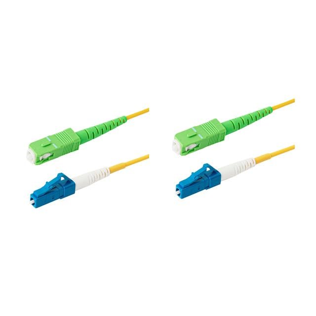 SpeedyFiberTX 2-Pack 35 Meter SC/APC to LC/UPC 3.0mm Simplex Yellow Riser OFNR Fiber Patch Cable, Corning SMF-28 Singlemode 9/125um OS1/OS2 Compatible Ultra Optical Fiber