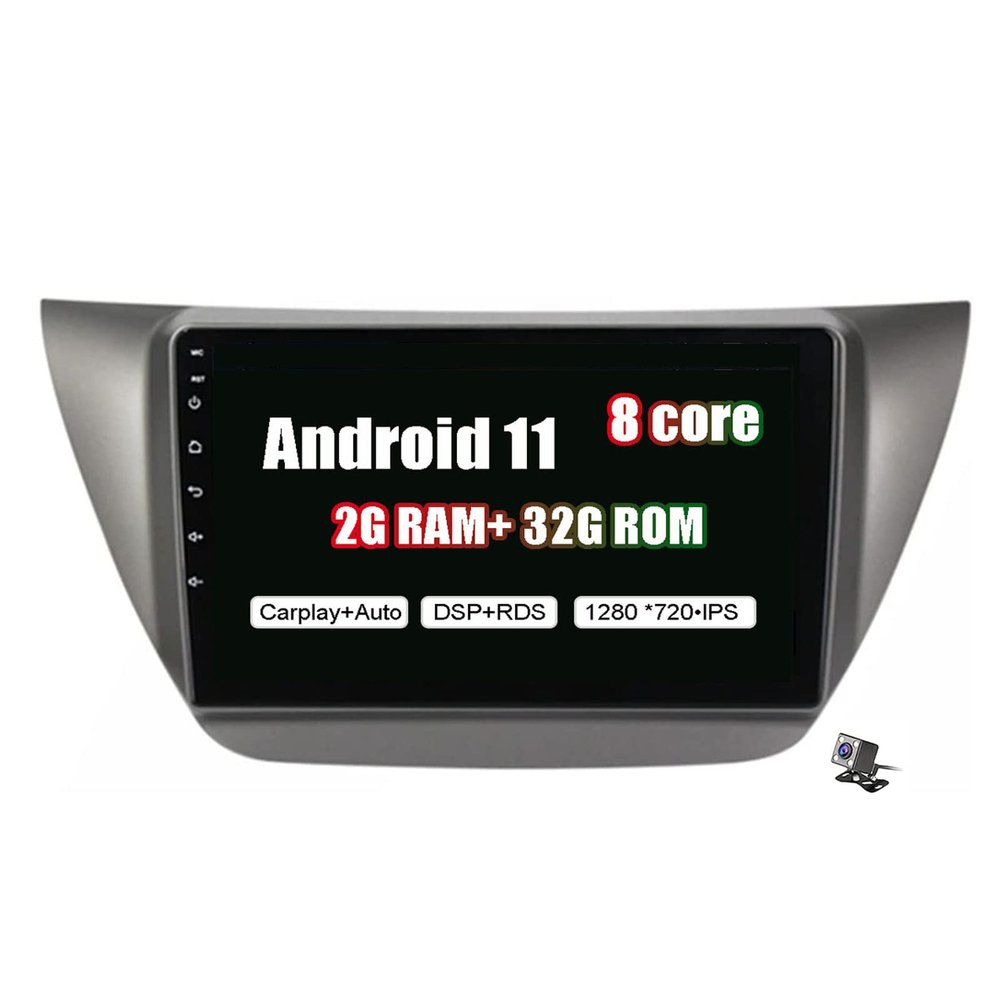 Double Din Car Radio with 9 inch Touch Screen DVD Multimedia Player for Lancer IX 2006 2007 2008 2009 2010 Android 11 WiFi BT Carplay RDS DSP GPS Car Stereo